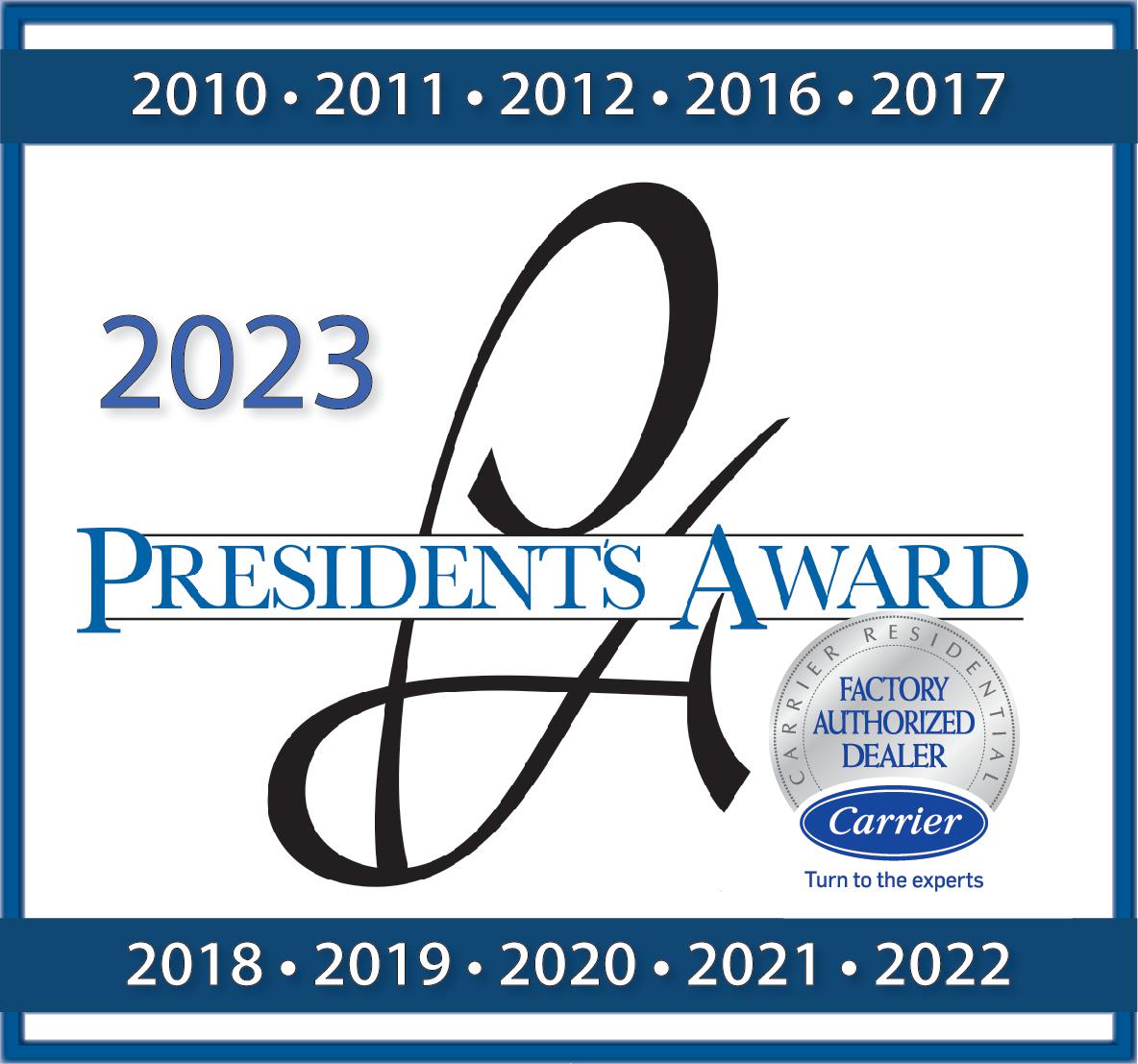 Carrier's President's Award