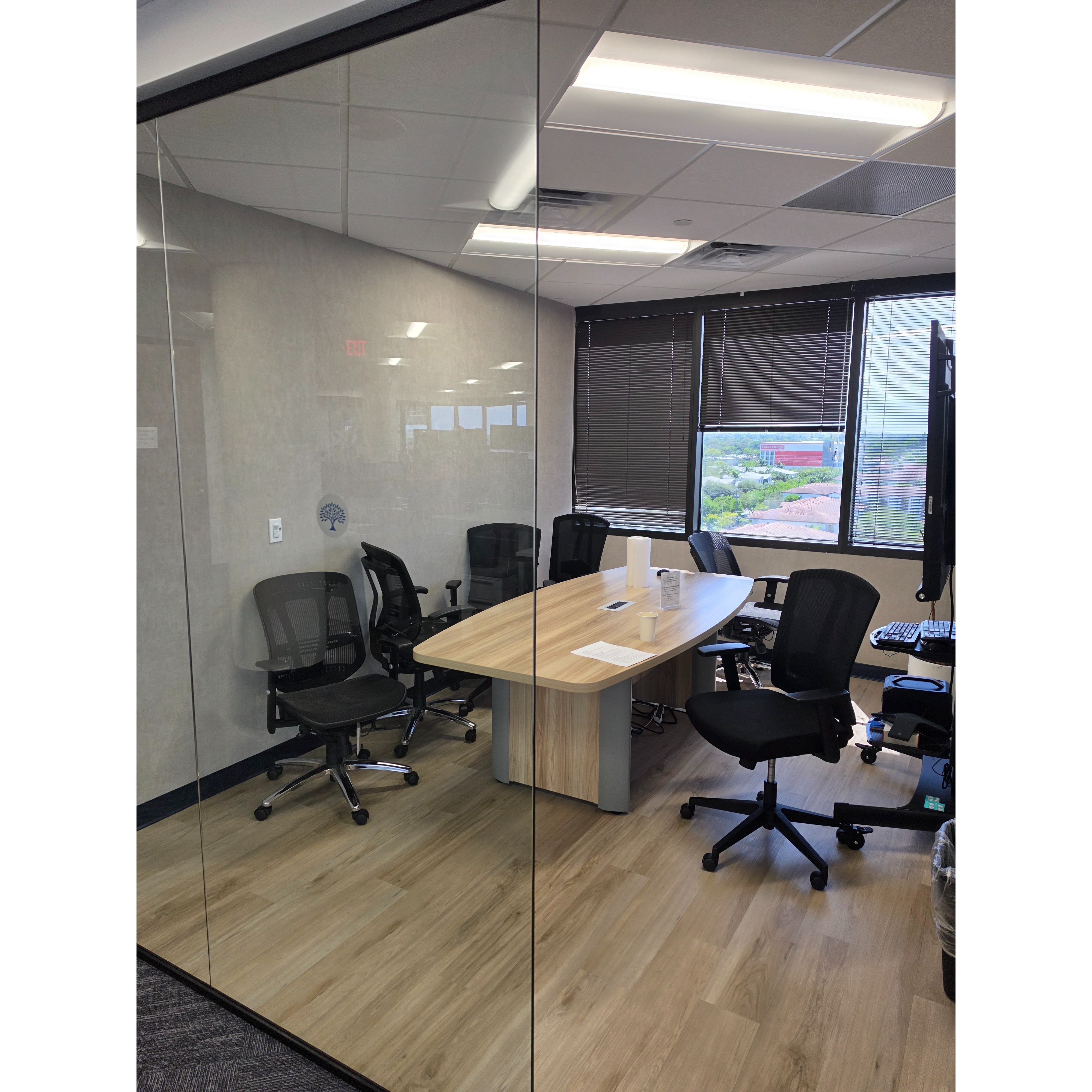 Inside the office