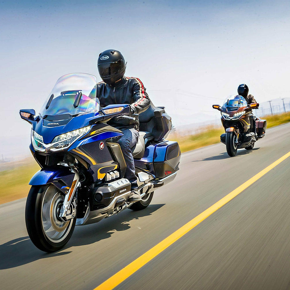 The Honda Gold Wing is the right motorcycle for side-by-side cruises. Visit Moon Motorsports today to check them out and our other motorcycle makes and models!
