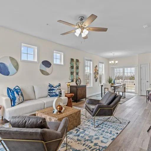 Living Room Filled with Natural Light at Terraces at Shepherdstown in Mechanicsburg, PA