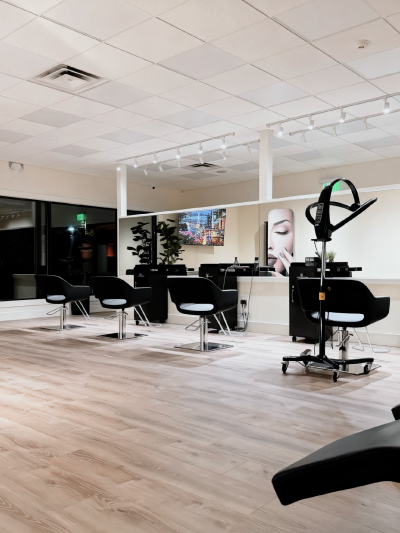 Experience the welcoming atmosphere at Avissa Salon in Ann Arbor, featuring modern styling stations, 