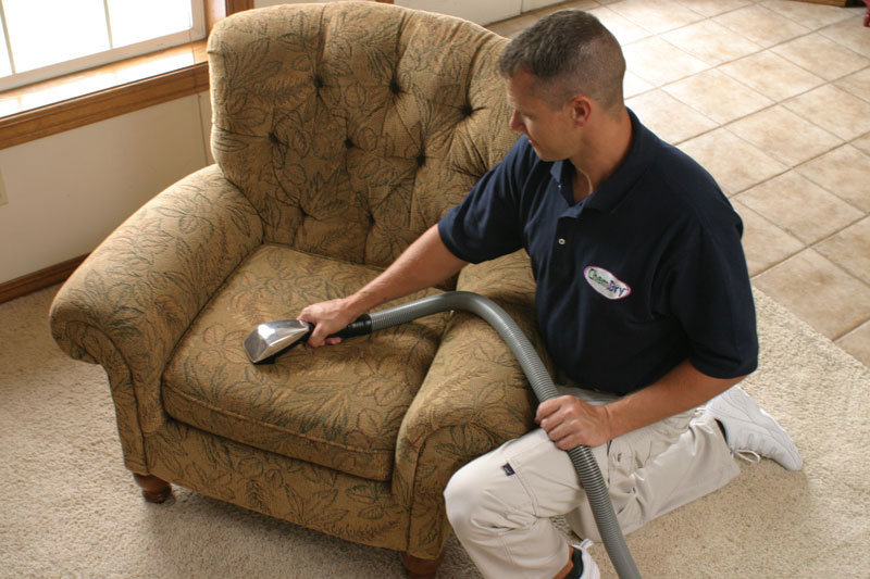 technician cleaning upholstery White River Chem-Dry Muncie (765)217-4337