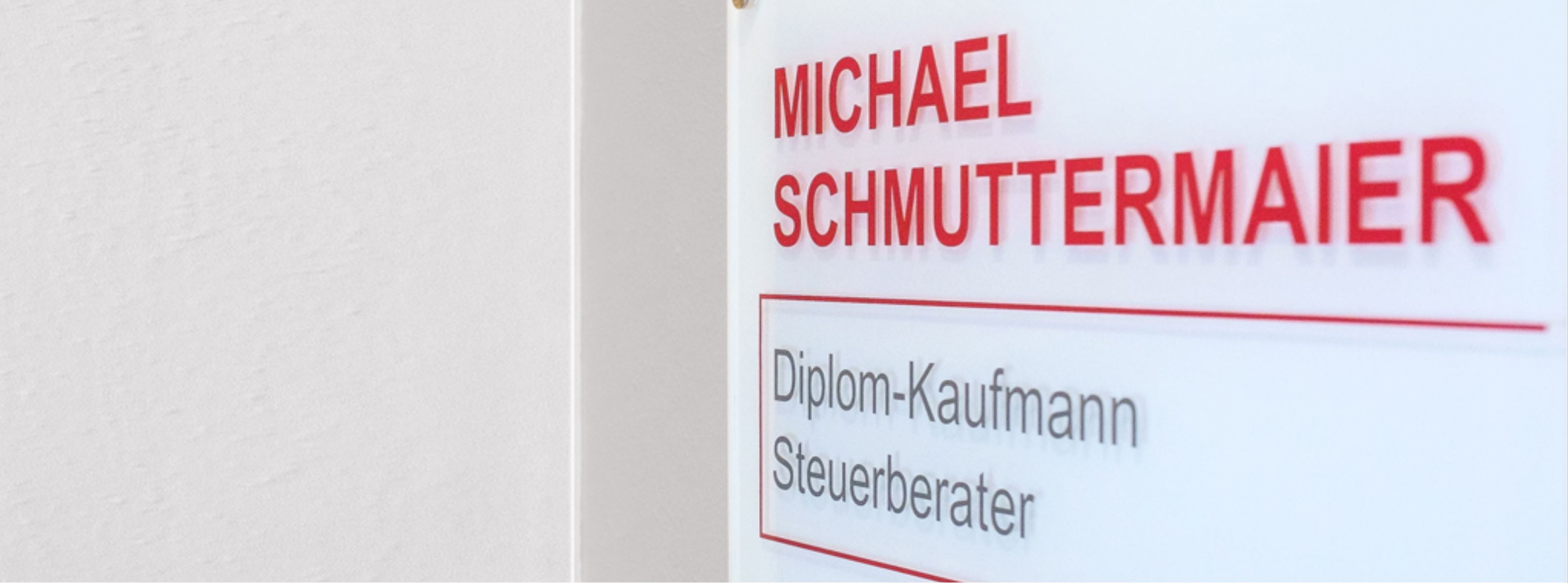 Beschilderung - Steuerberater Kanzlei Michael Schmuttermaier München