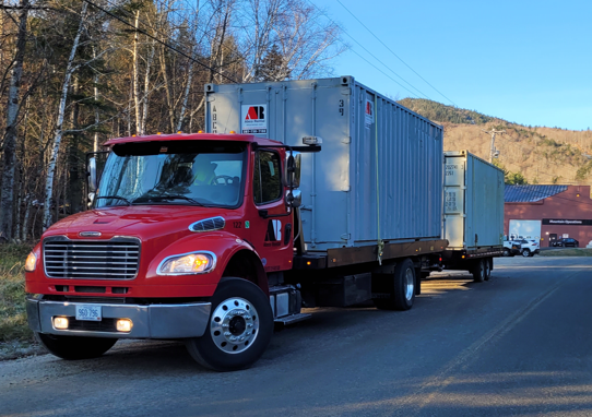 Two 20ft storage container rentals that were delivered back in May in Newry, ME
Job for HE Callanhan 