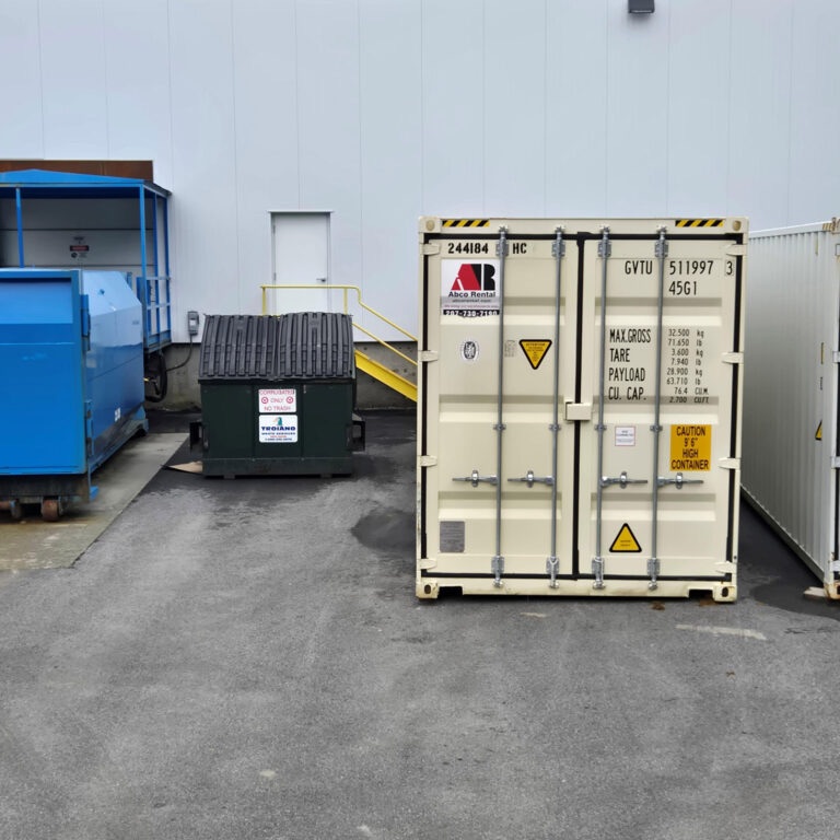 We recently delivered a 40’ high cube storage container to a facility in Westbrook supporting animal 