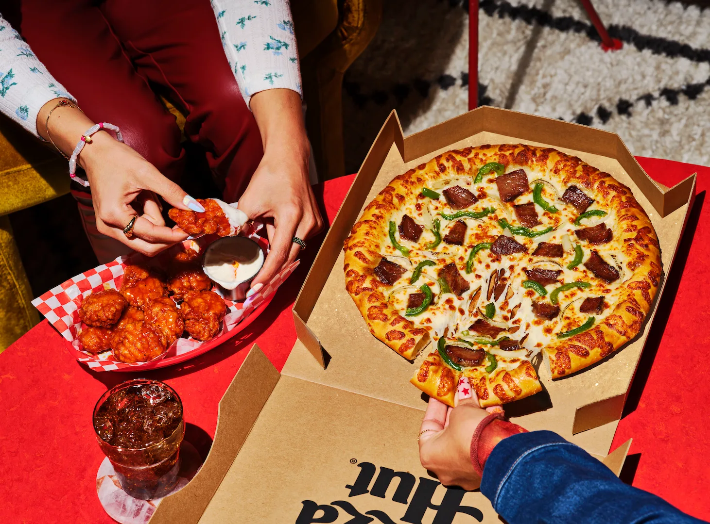 World-famous Pizza Hut and Wingstreet combo