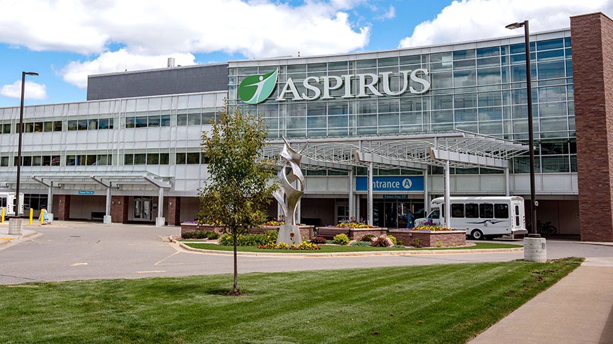 photo of entrance A to Aspirus Wausau Hospital