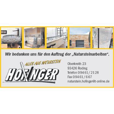 Naturstein Hofinger GmbH & Co. KG in Roding - Logo