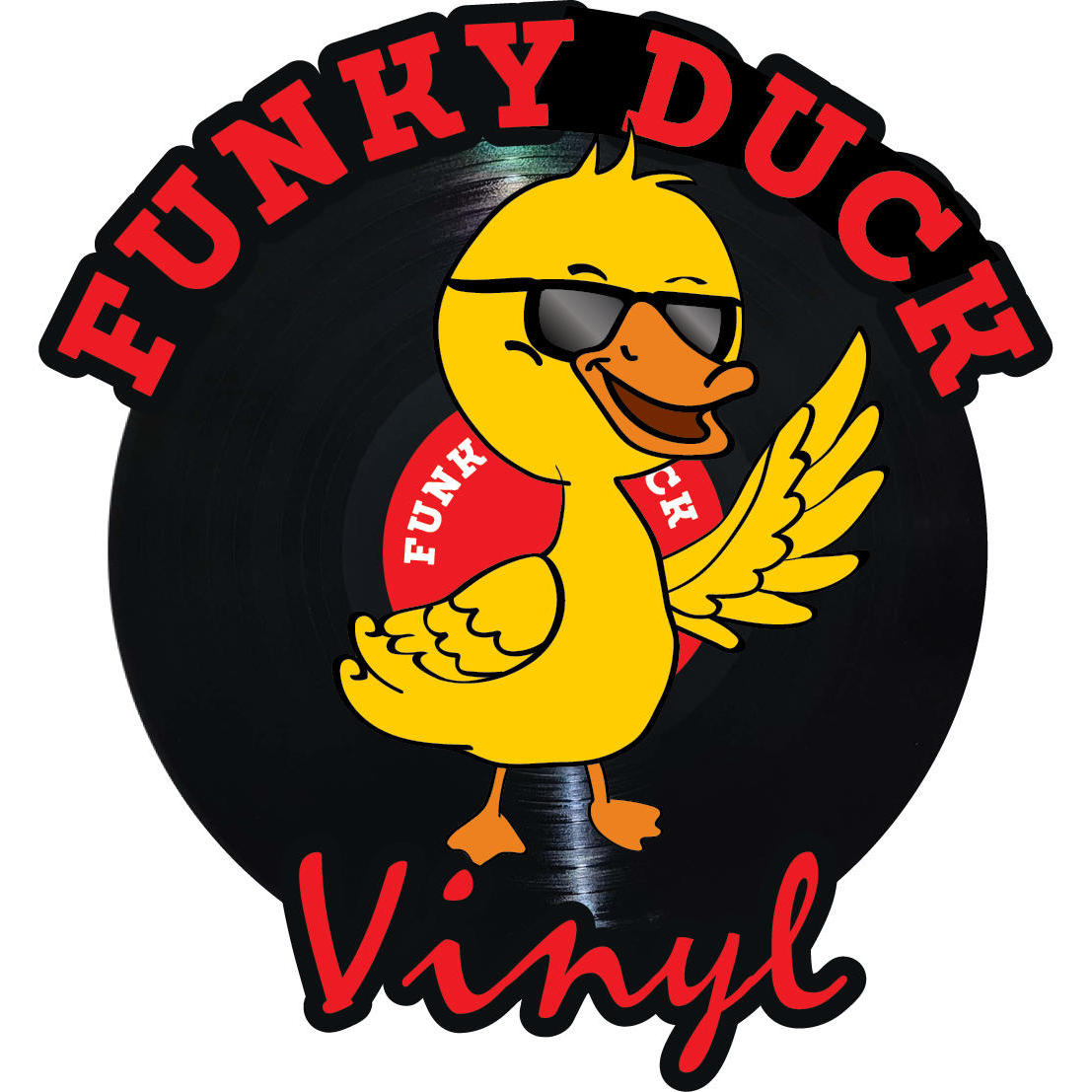 Funky Duck Vinyl Logo