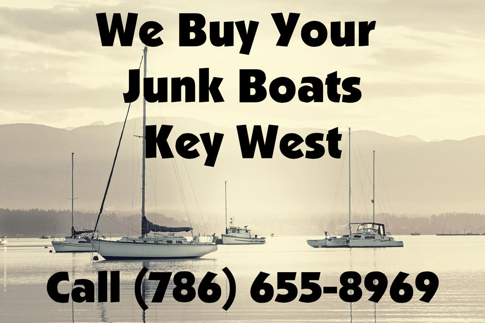 We buy your junk, old, and wrecked boats in Key West, Florida. We pay cash and haul your boat away for free. Call us 24/7 for service at (786) 655-8969.