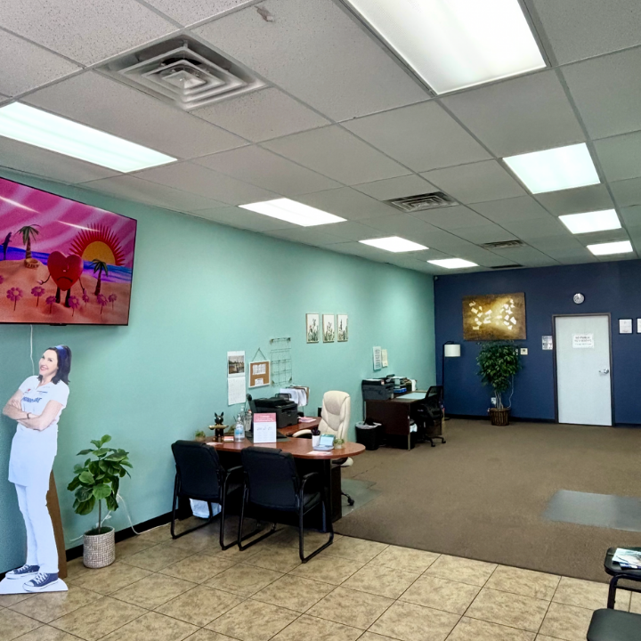 Office interior of the L.A. Insurance Agency located at 3799 E. Desert Inn Rd. in NV 