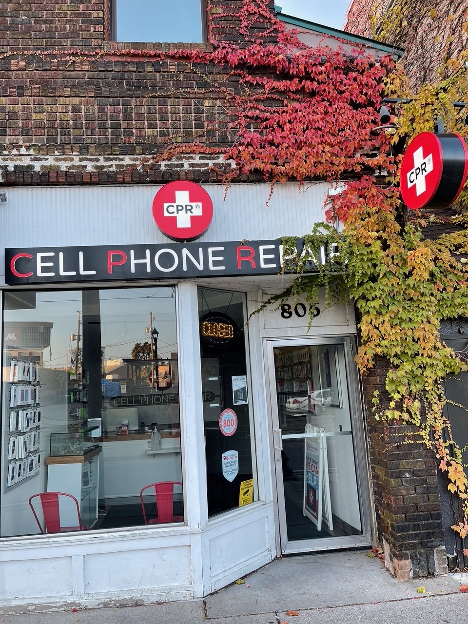 Storefront of CPR Cell Phone Repair Minneapolis MN