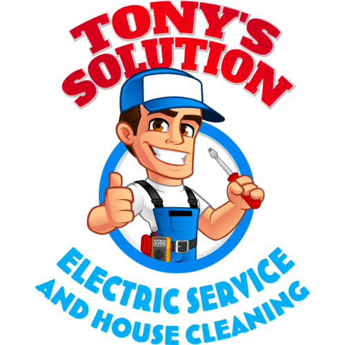 Tony's Solution Electric Service and House Cleaning Logo