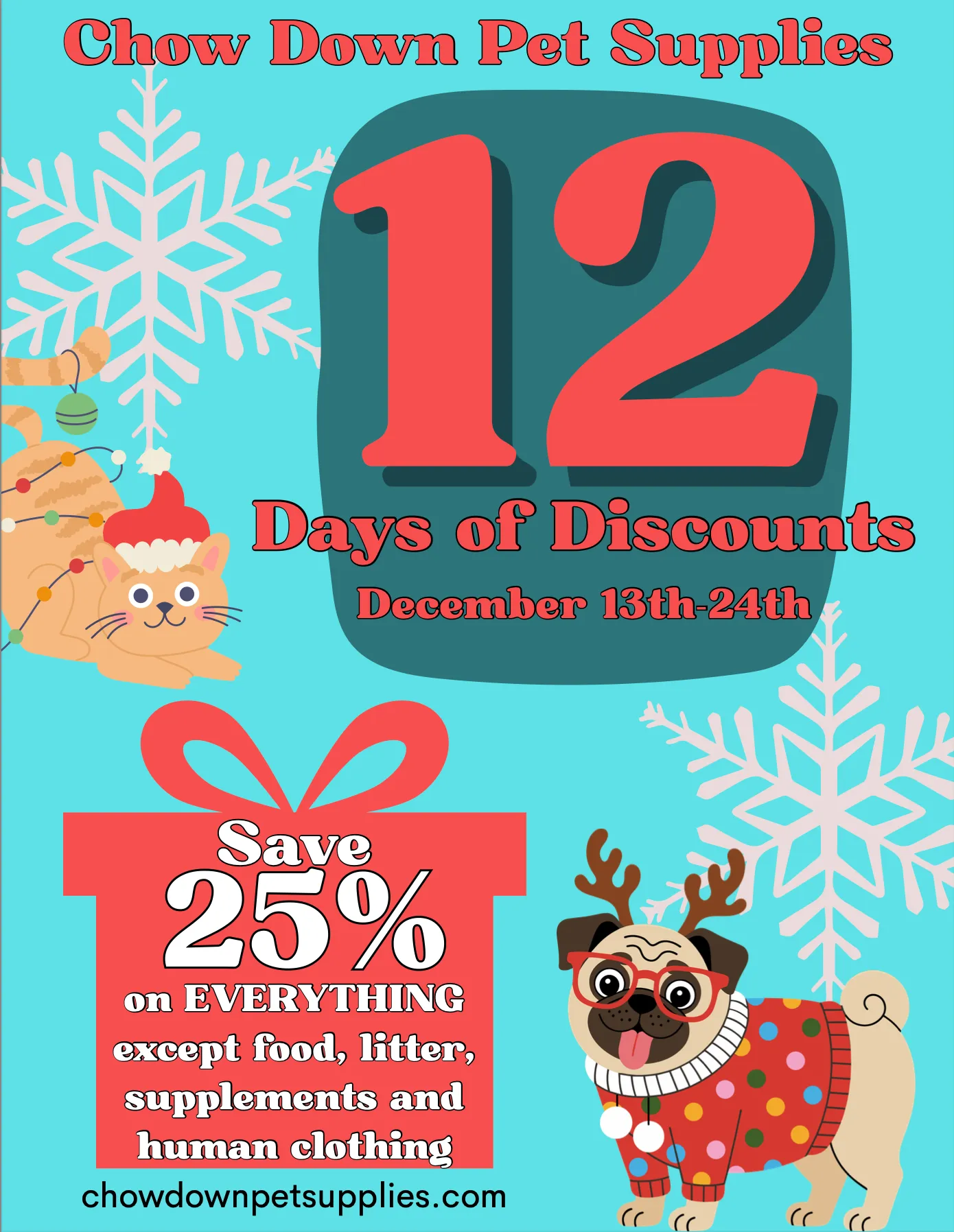 Image of Local Pet Event 12 Days of Discounts Nearby