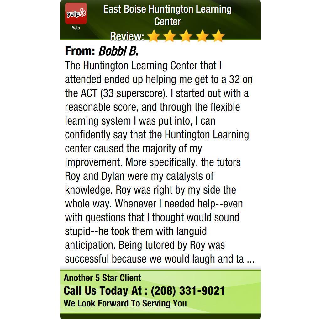 Huntington learning center coupons
