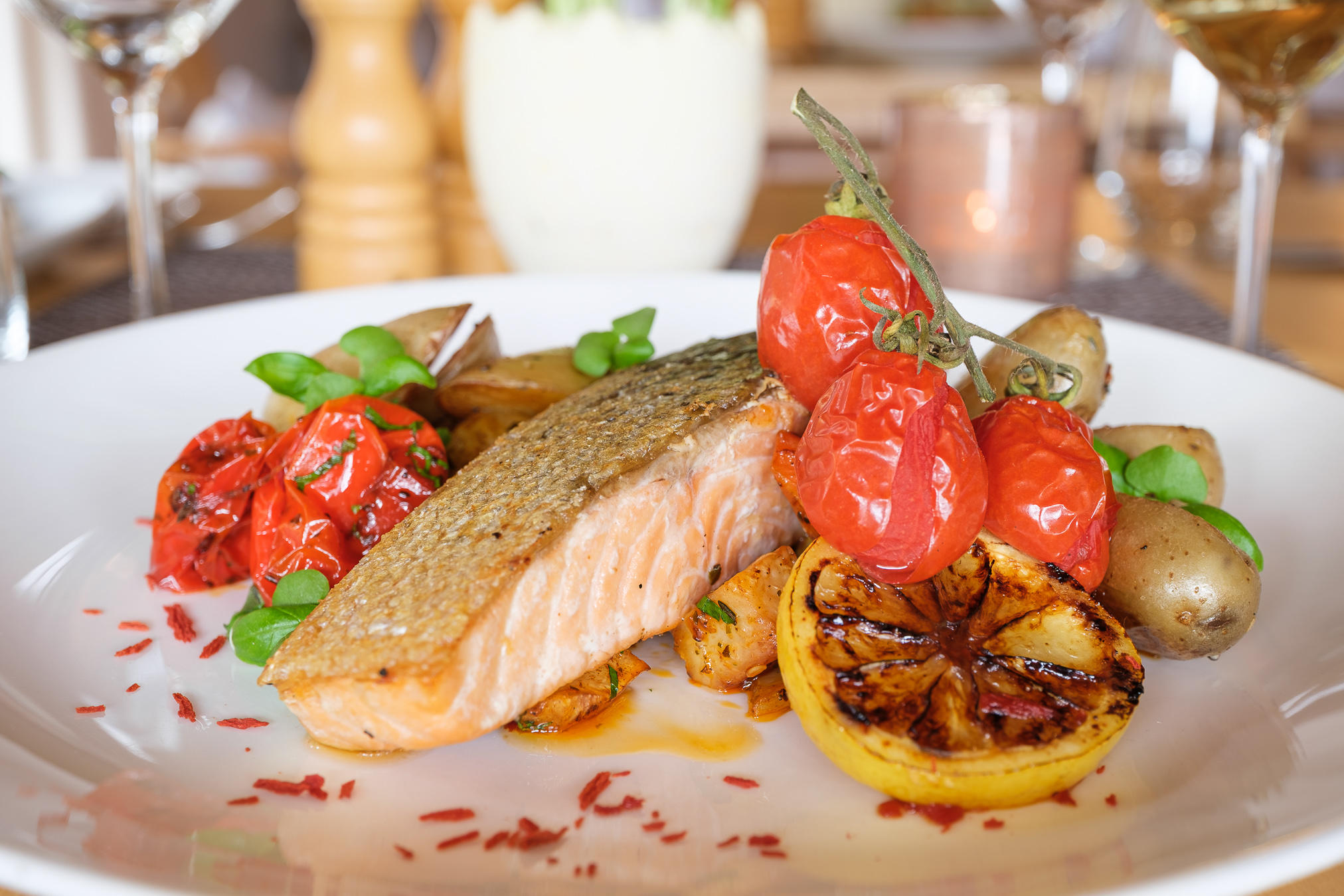 Fischgericht im Restaurant Seehaus – La Cucina Inizio.