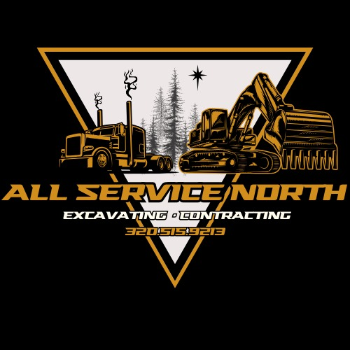 All Service North - Excavating, Grading and Septic Logo