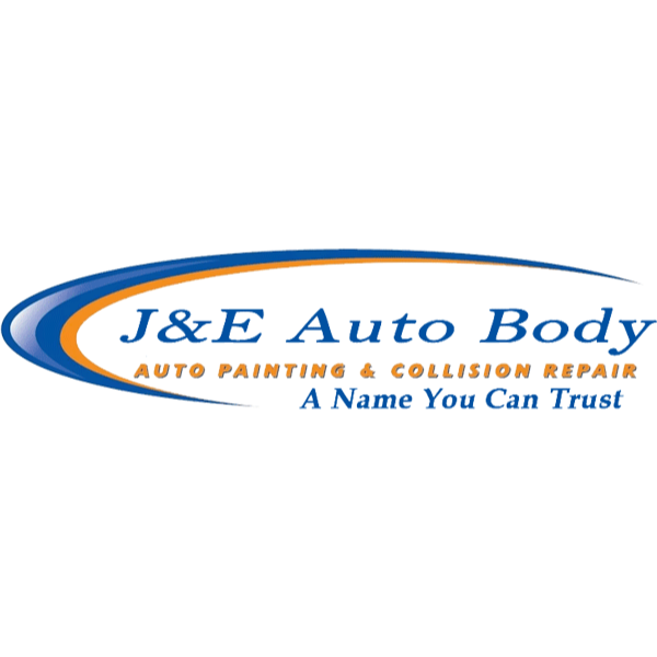 J & E Auto Body Logo
