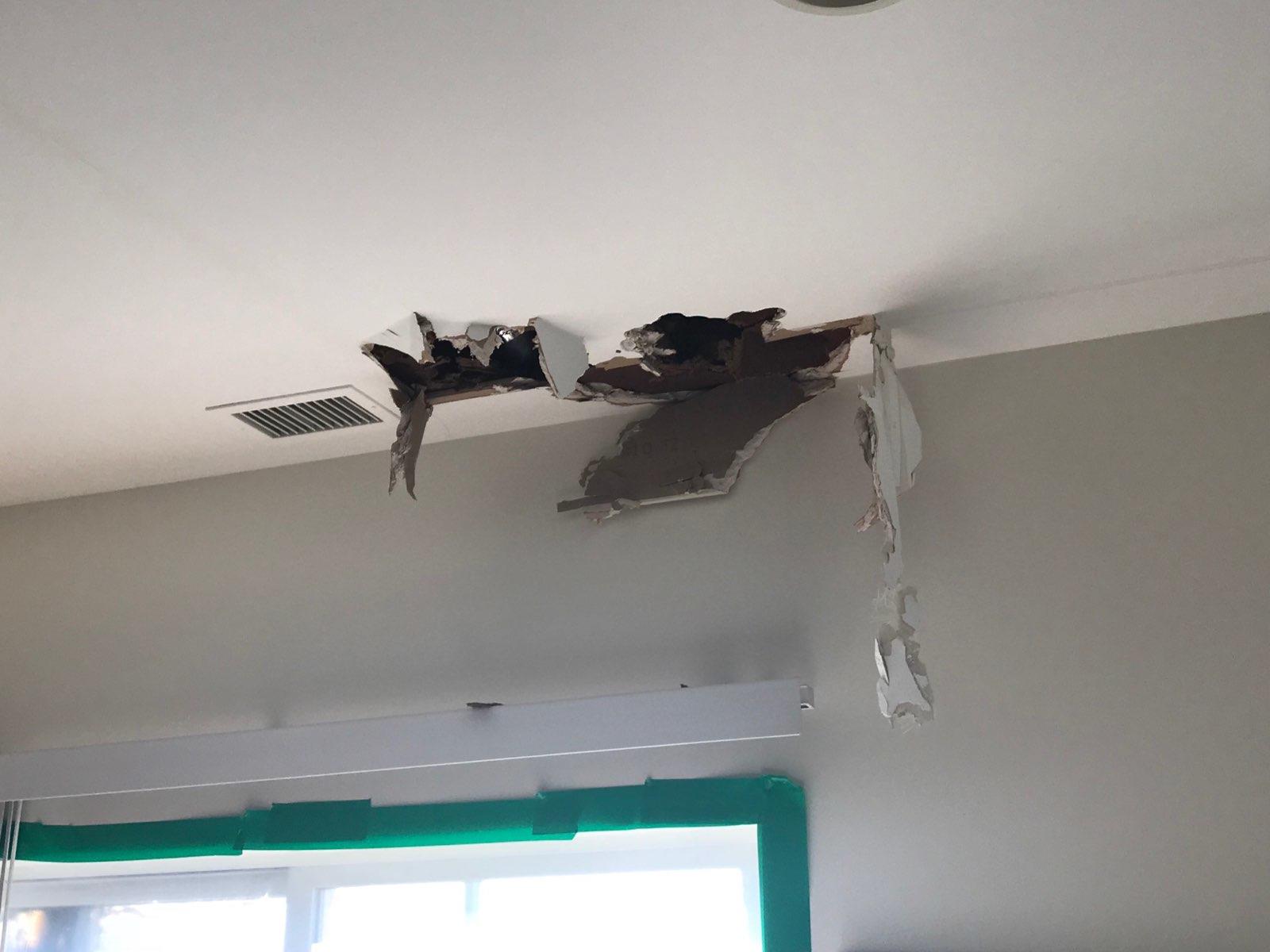 Ceiling damage due to a water loss! #SERVPRO