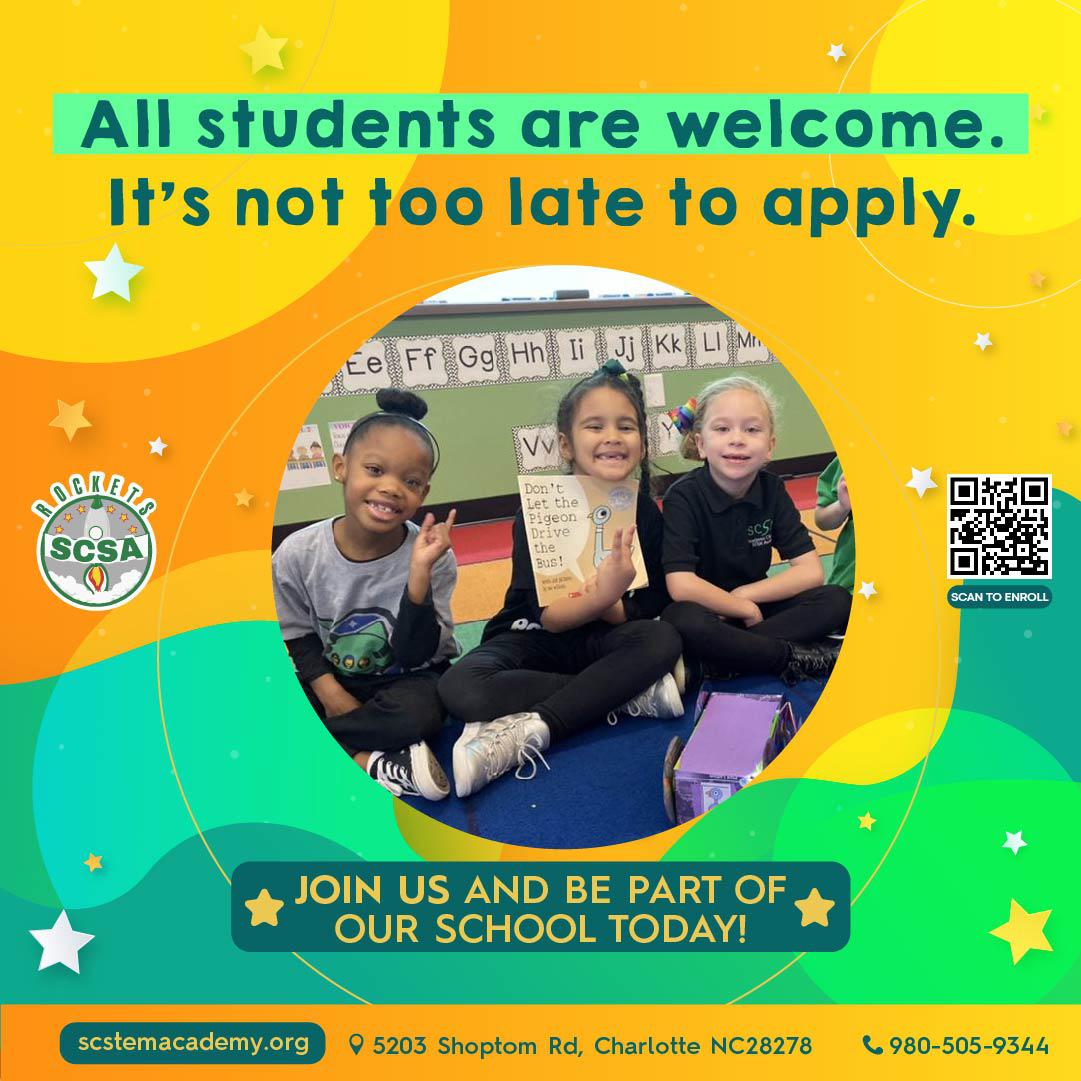 Southwest Charlotte STEM Academy is a public charter school that serves students in grades K-8. Incorporating the fields of STEM into our curriculum provides out students with a broader sense of how to face their studies confidently. â¡ Learn more about SCSA at https://scstemacademy.org  CharterSchool  NorthCarolina