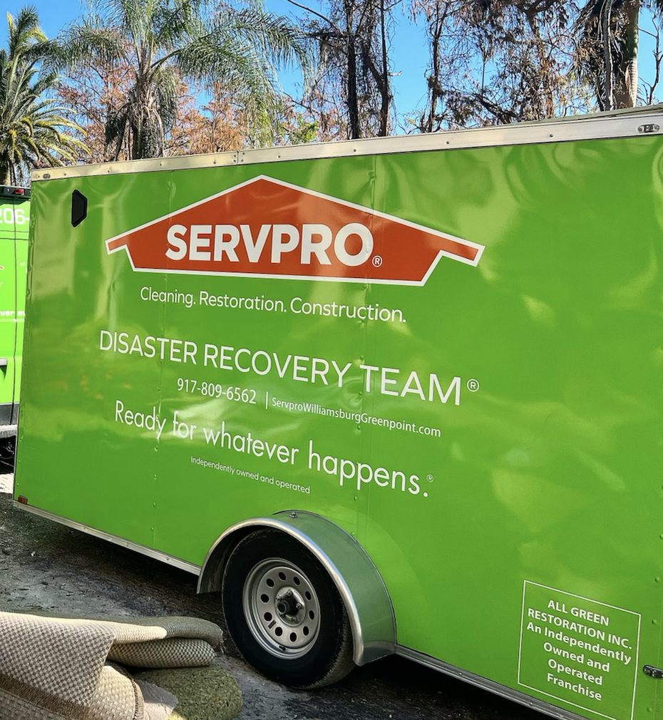 SERVPRO brings what we need to the Cleanup