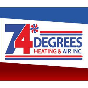 74 Degrees Heating &amp; Air, Inc. Logo