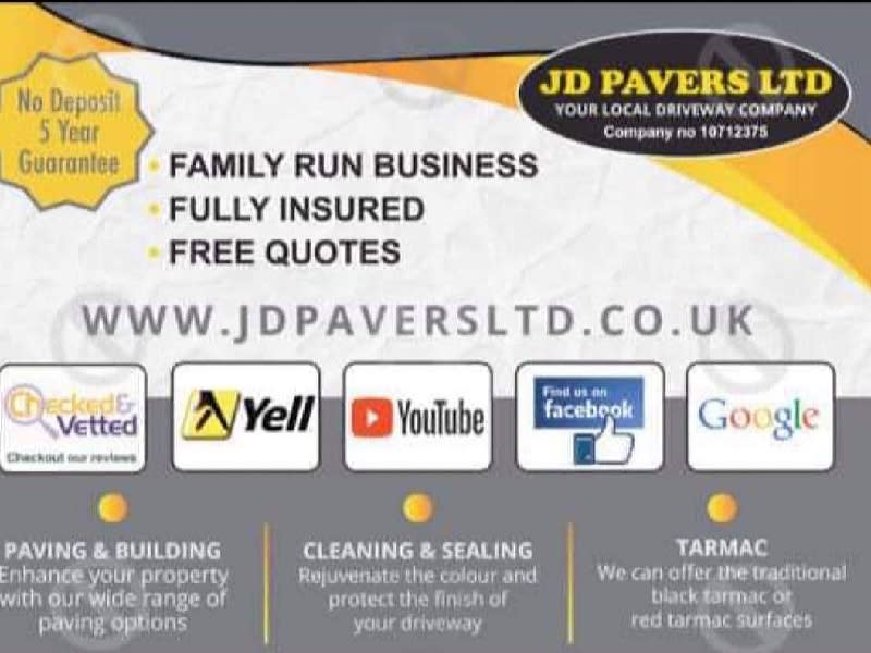 JD Pavers Ltd Gateshead 07900 871164
