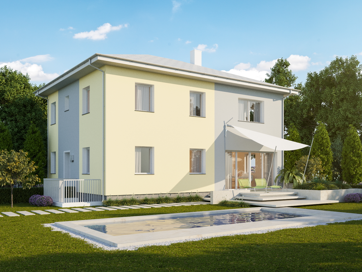 DULHOFER Bau und Handel GmbH, Blaue Lagune Fertighauszentrum Parz. 14 in Wiener Neudorf