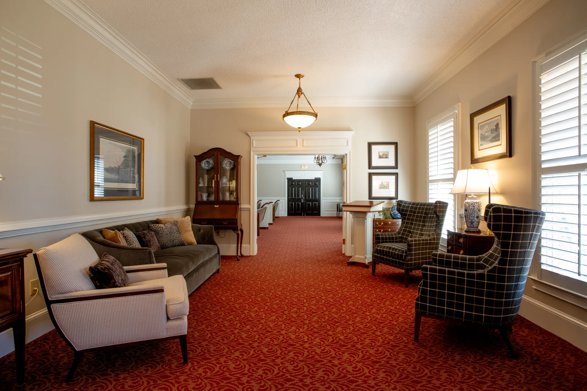 Private room used for family arrangement conferences.