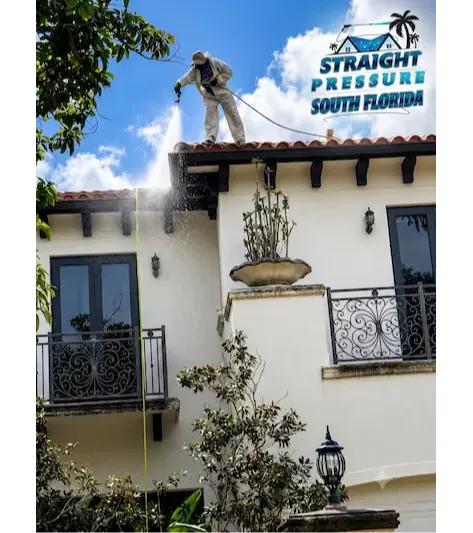Professional roof soft washing in Coral Terrace, Miami-Dade, FL. Straight Pressure South Florida provides expert exterior cleaning for homeowners in the Miami-Dade area.