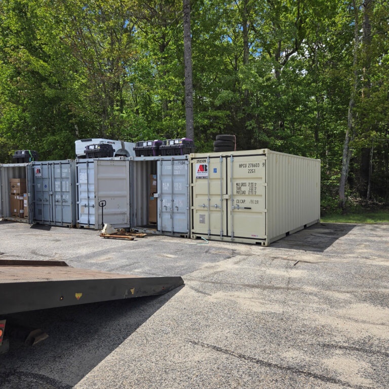 Abco Rental & Storage, Inc recently delivered a 20ft storage container rental to IRA Ford Saco in Sa 