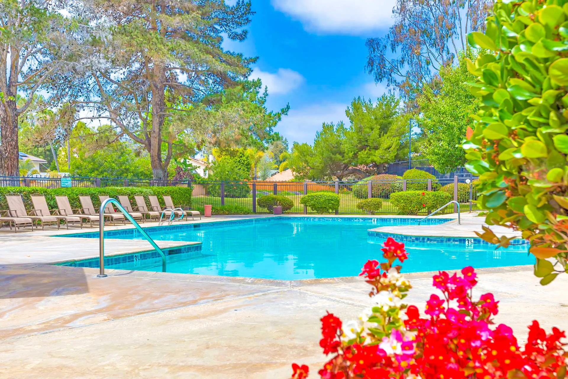 Resort-style swimming pool