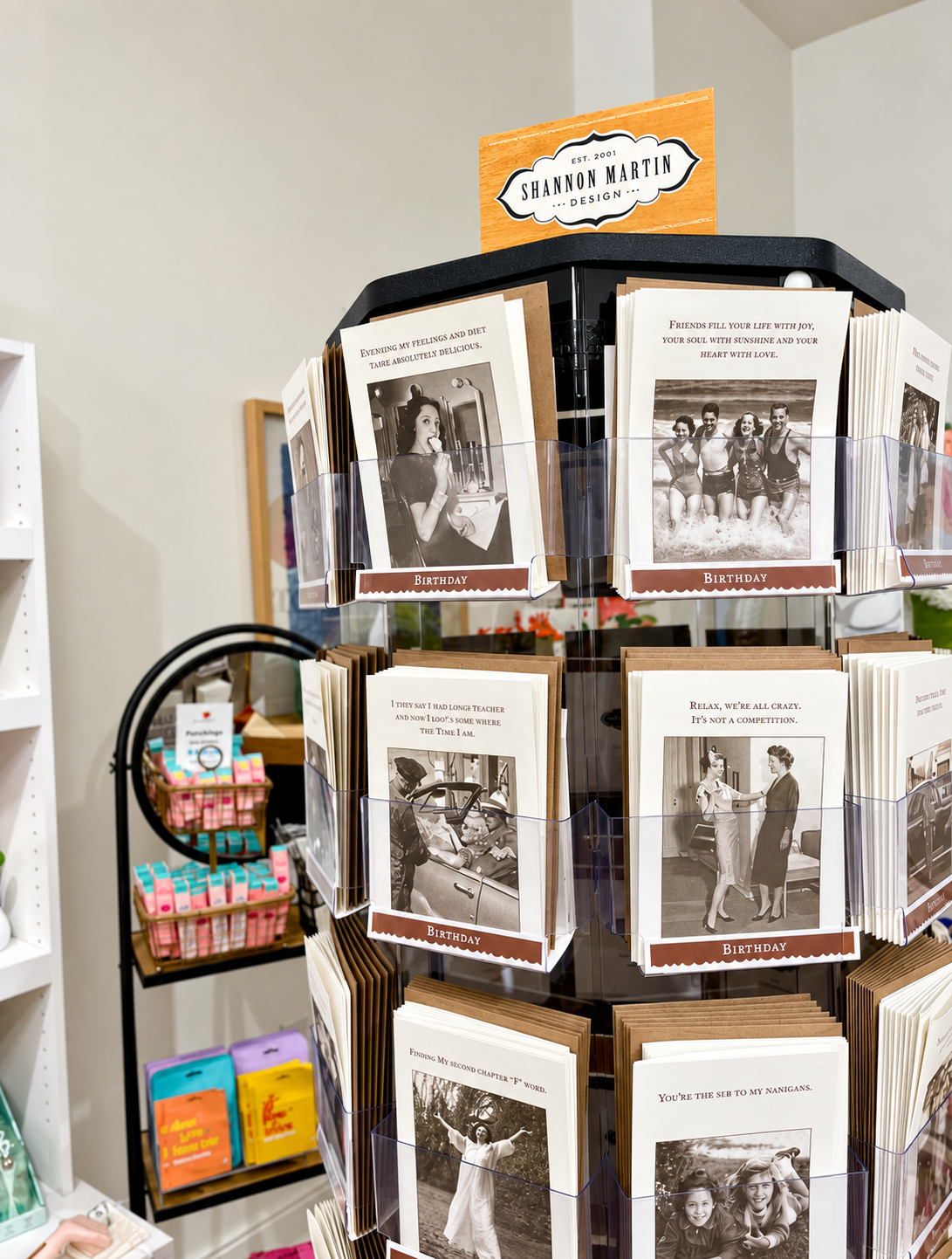 Browse Shannon Martin Design greeting cards at Decorate, featuring vintage photography, clever birth 