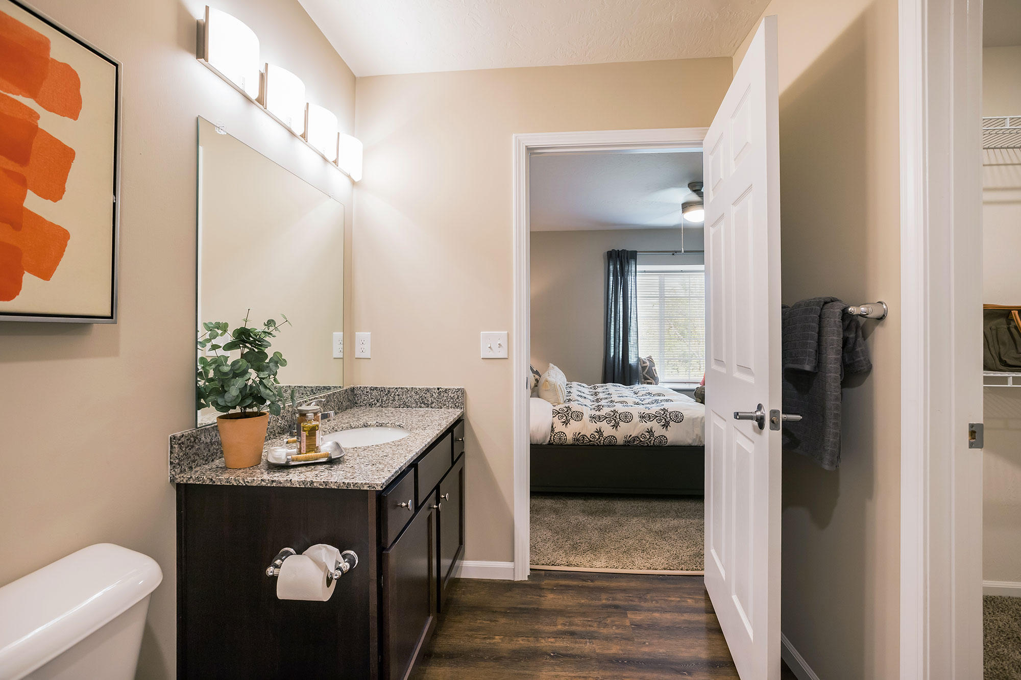 Two Beautiful Bathrooms with Lots of Storage
