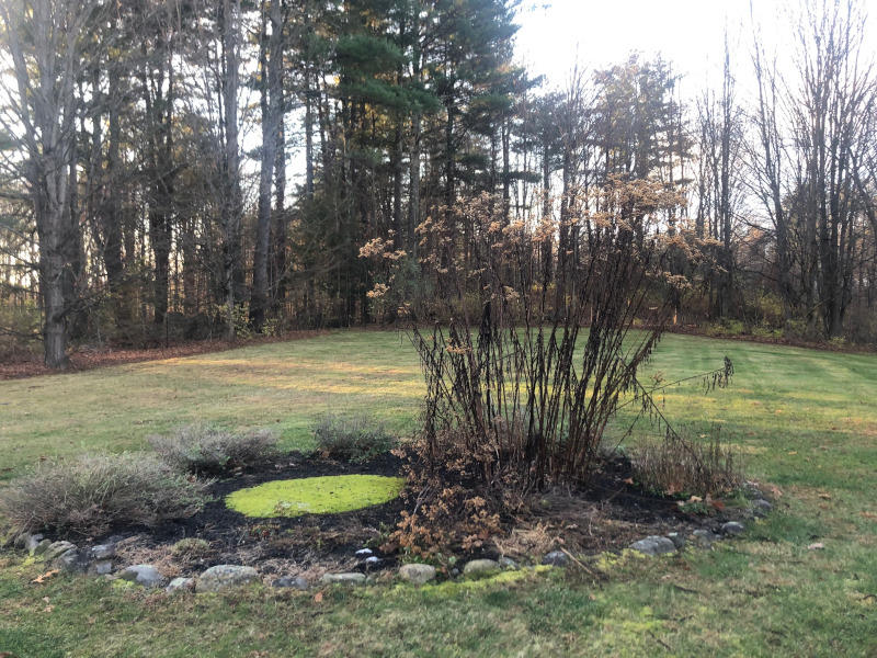 Greenleaf’s Garden Design prepped and installed gardens for a residential property in Pepperell, MA.