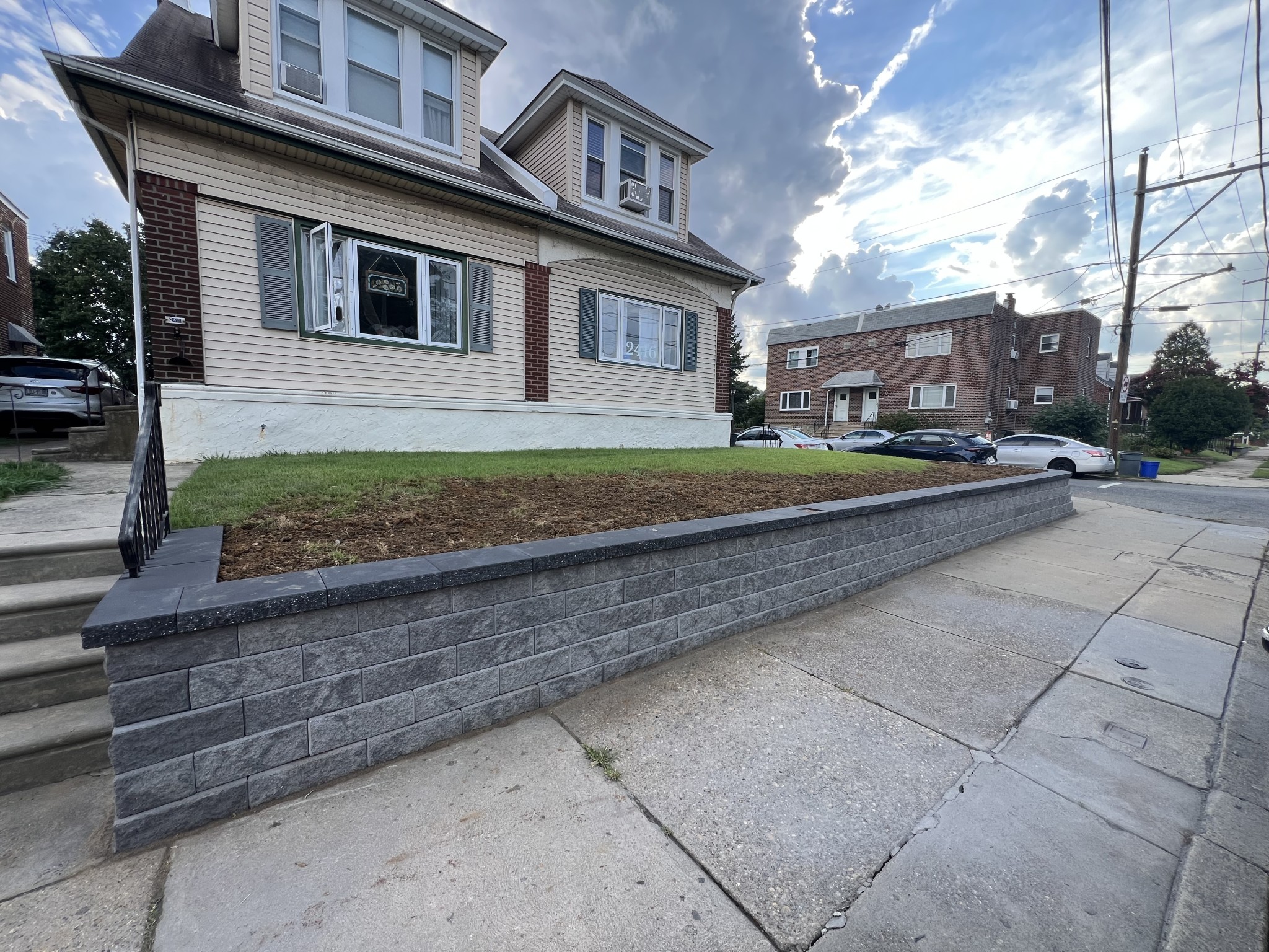 Retaining Wall Parkwood Neighborhood