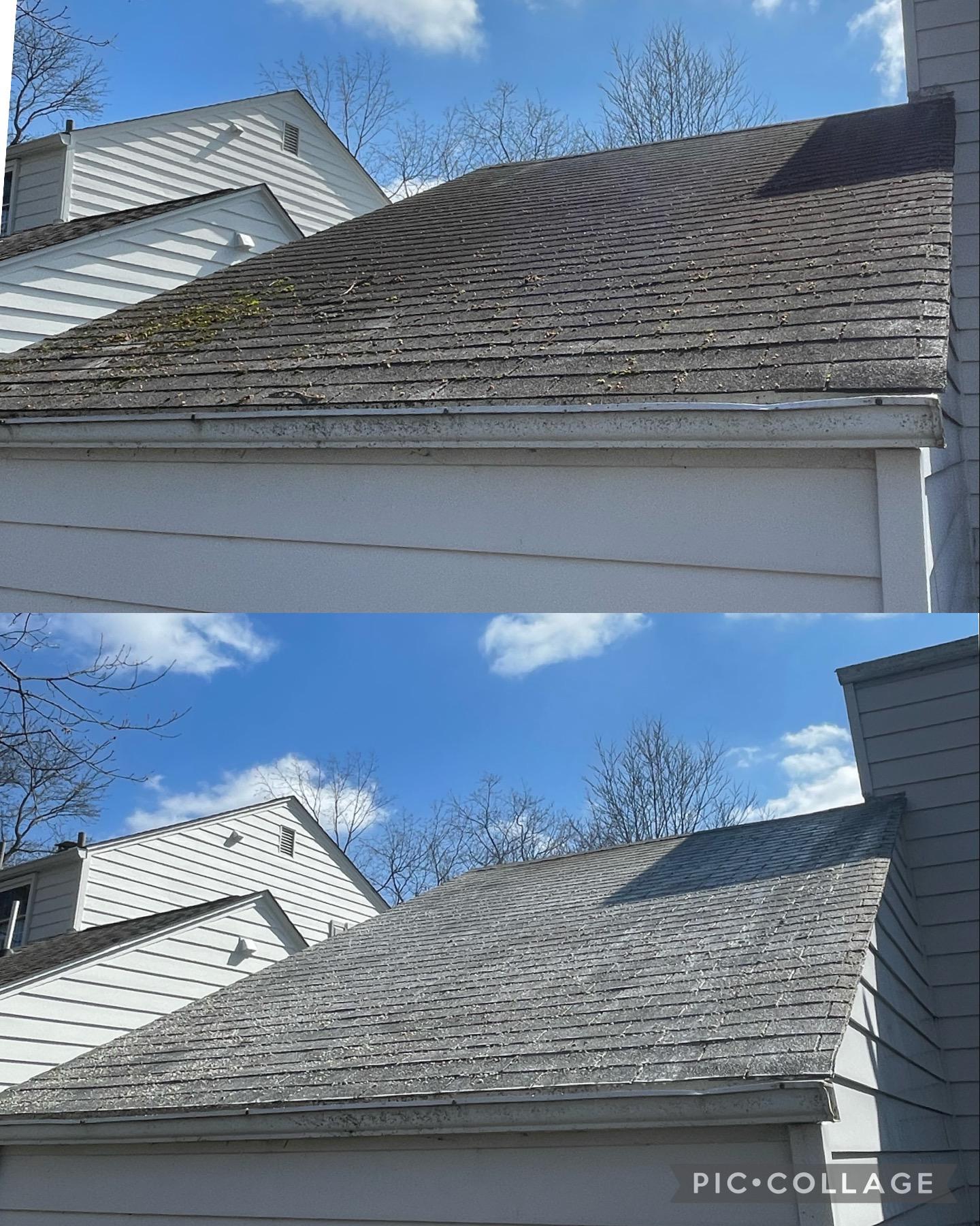 Roof Soft washing Worthington Ohio