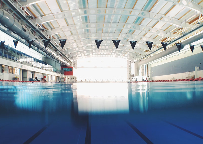 A large indoor pool.