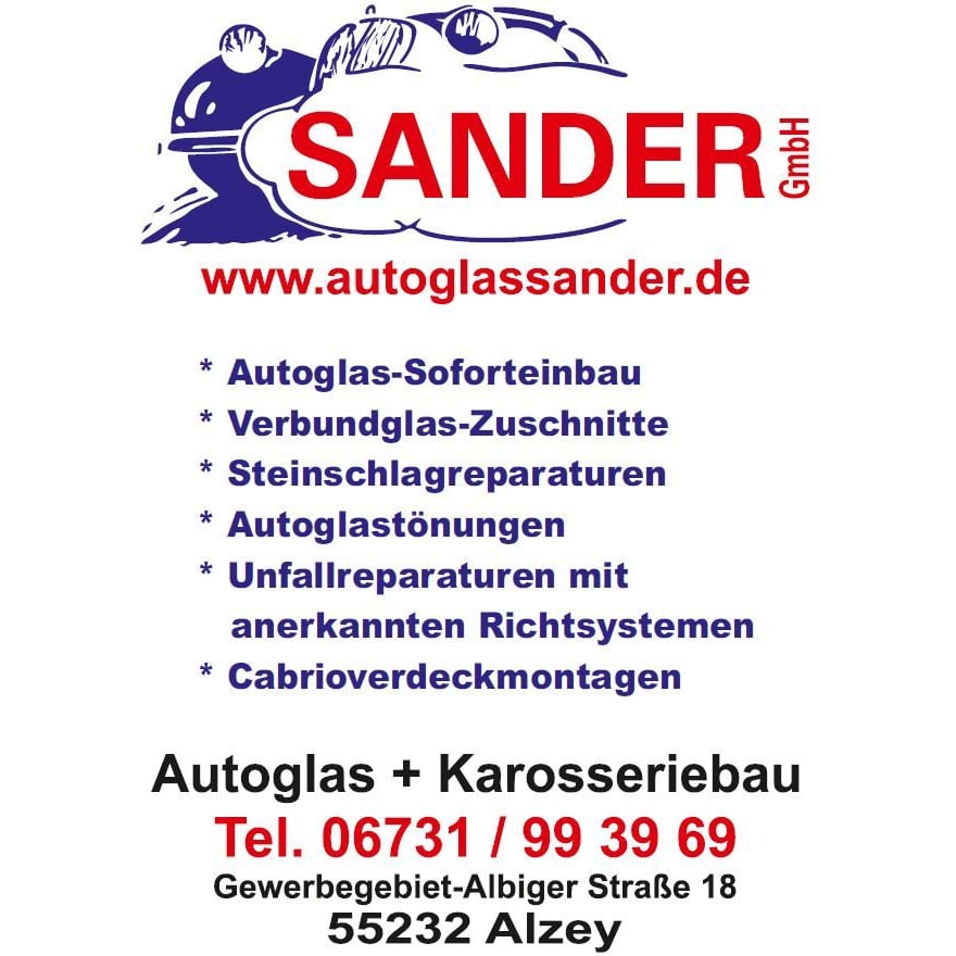 Sander GmbH Autoglas + Karosseriebau - LOGO
