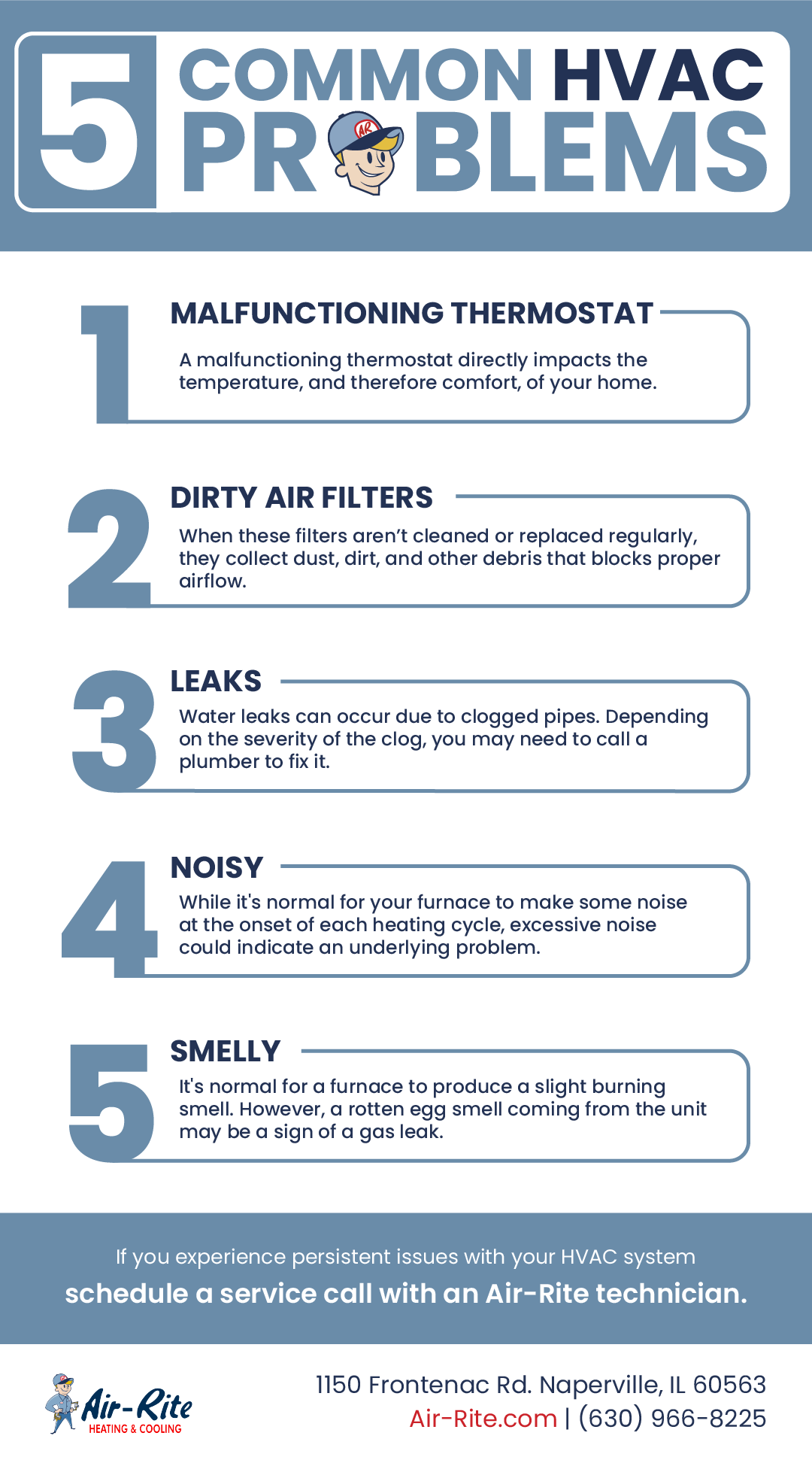5 Common HVAC Problems