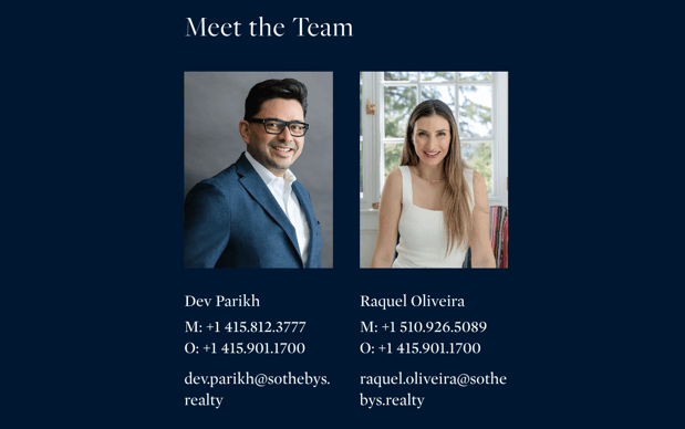 Images Dev Parikh & Raquel Oliveira – The Parikh Team Sotheby’s International Realty