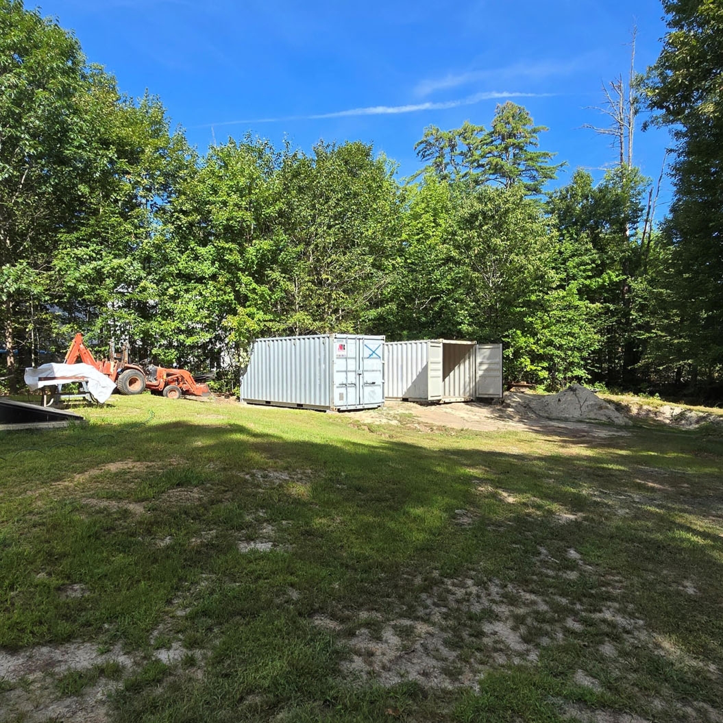 Abco Rental & Storage, Inc sold 2 used stock 20ft shipping containers to a homeowner in Raymond, Mai 