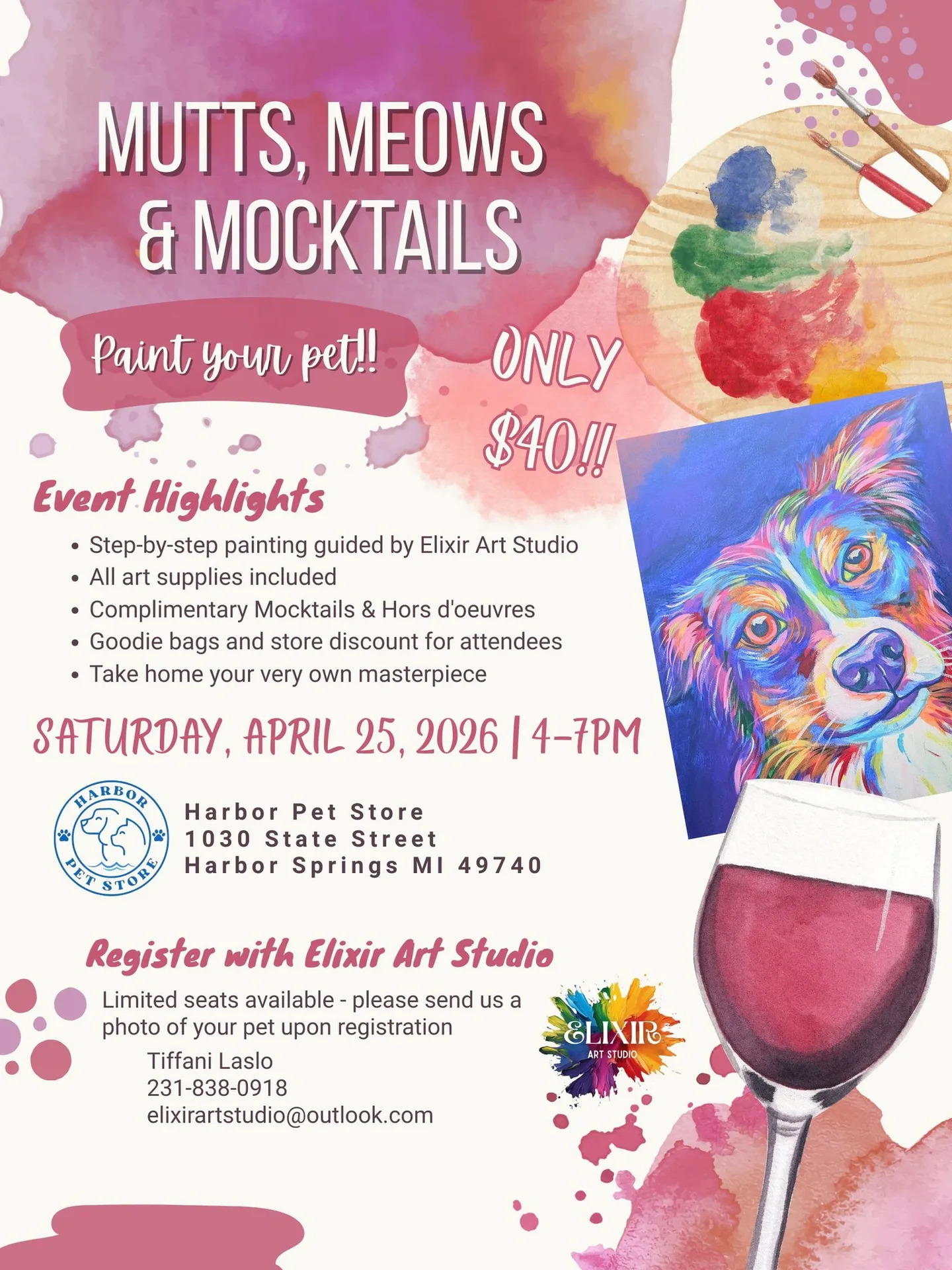 Image of Local Pet Event MUTTS, MEOWS AND MOCKTAILS Nearby
