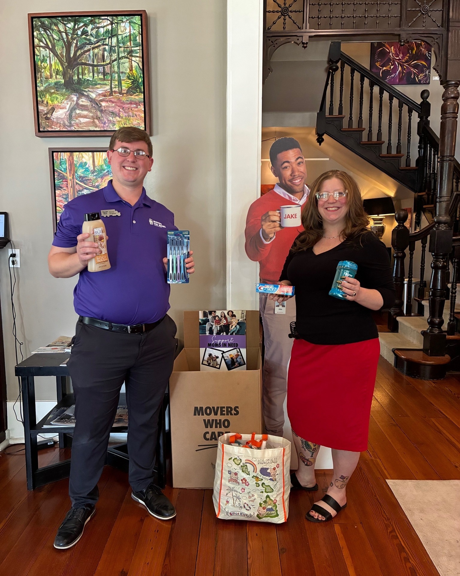 Angie Lewis State Farm was proud to be a drop-off spot for Movers for Moms