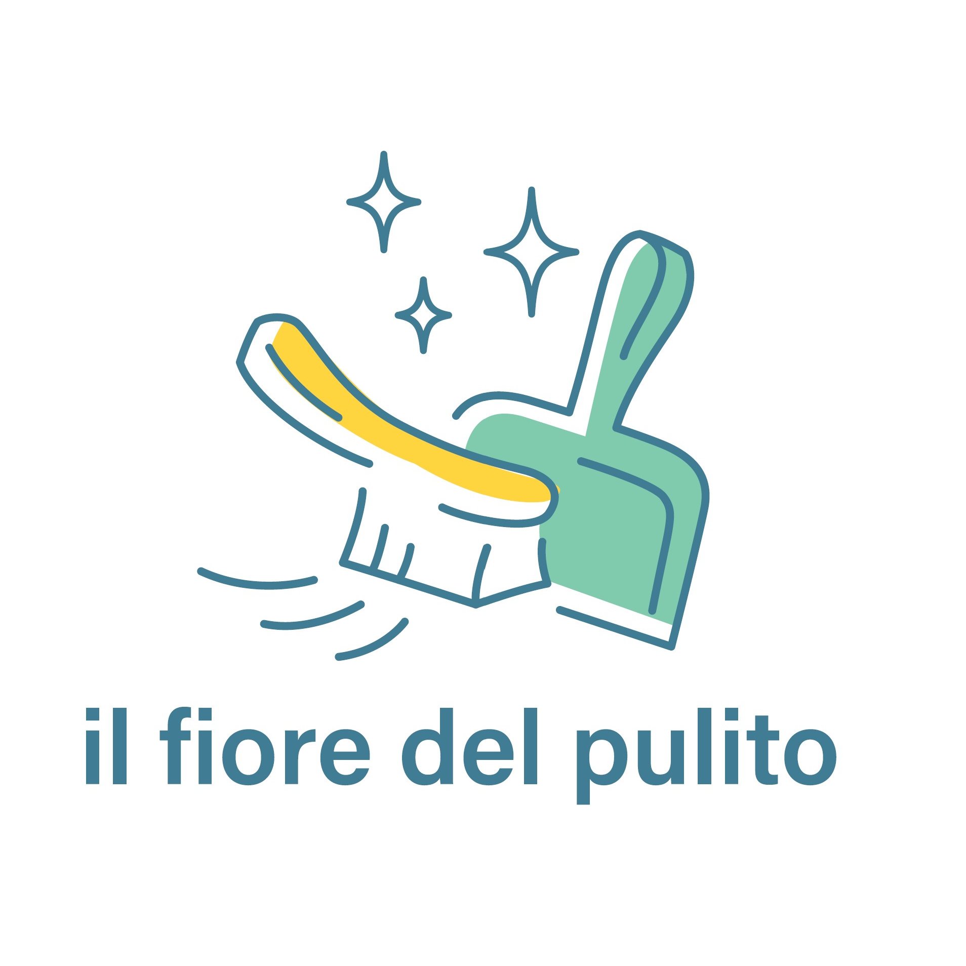 il fiore del pulito Logo