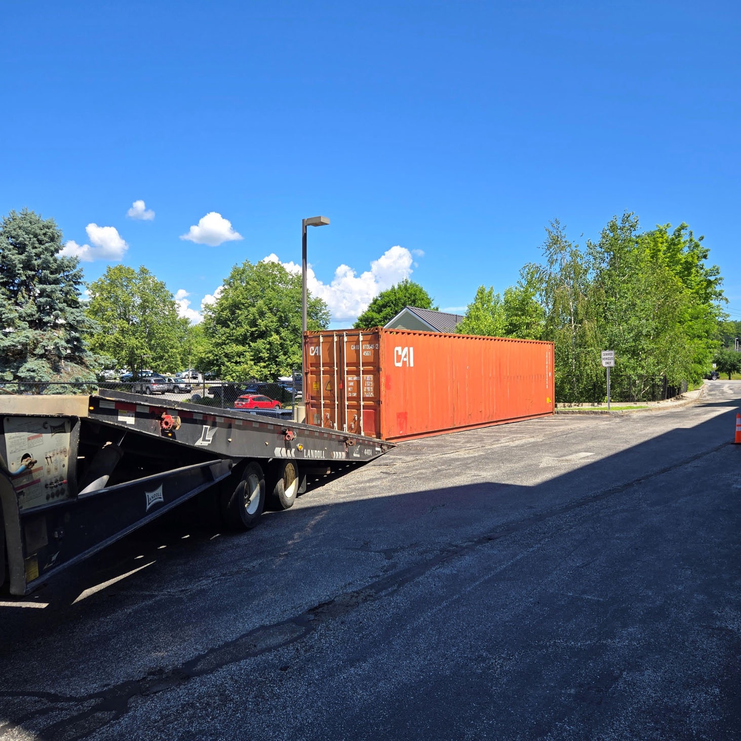 Abco Rental & Storage, Inc recently picked up another 40ft storage container rental in Auburn at Res 
