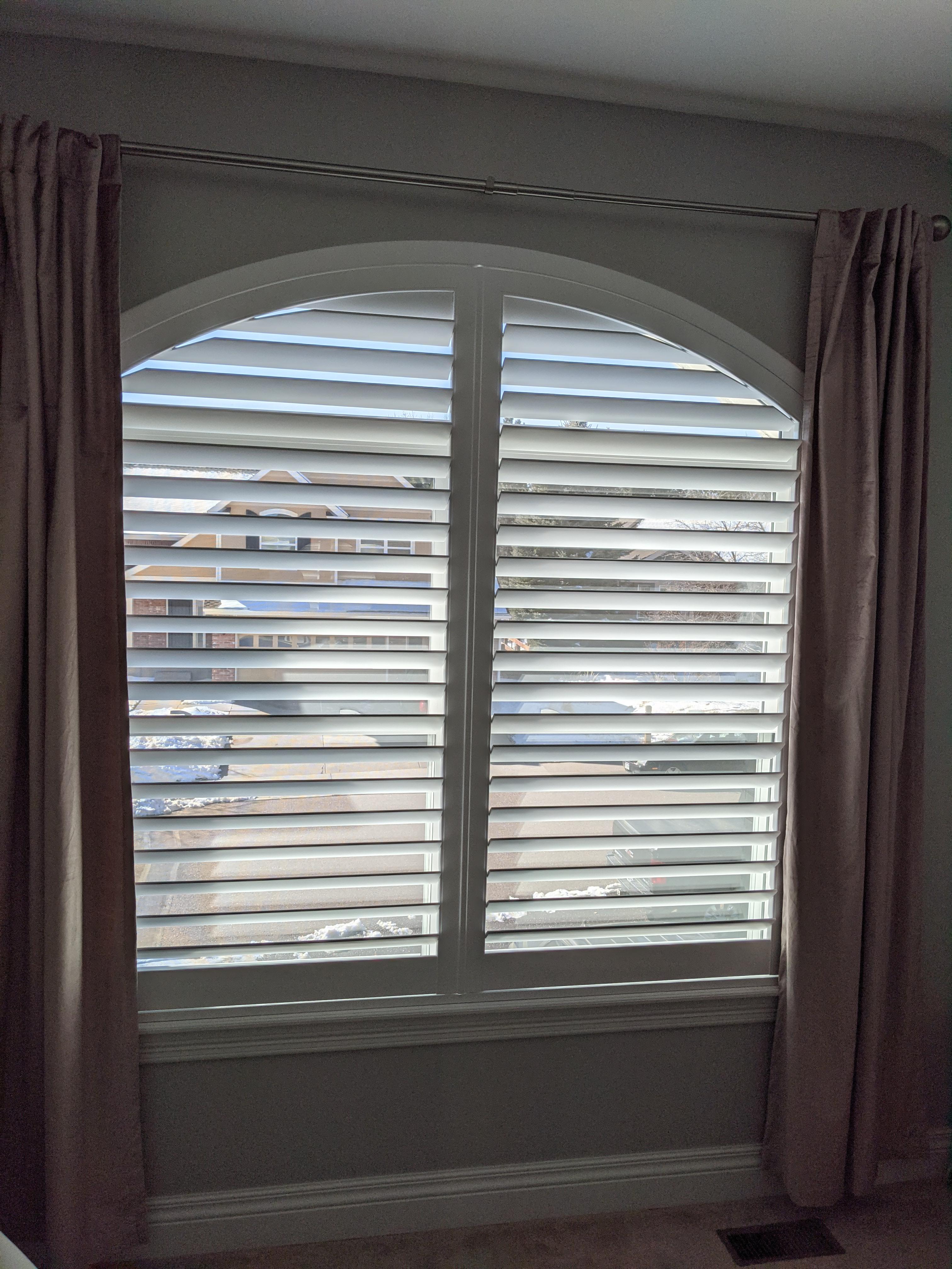 Arched Plantation Shutter in Castle Pines