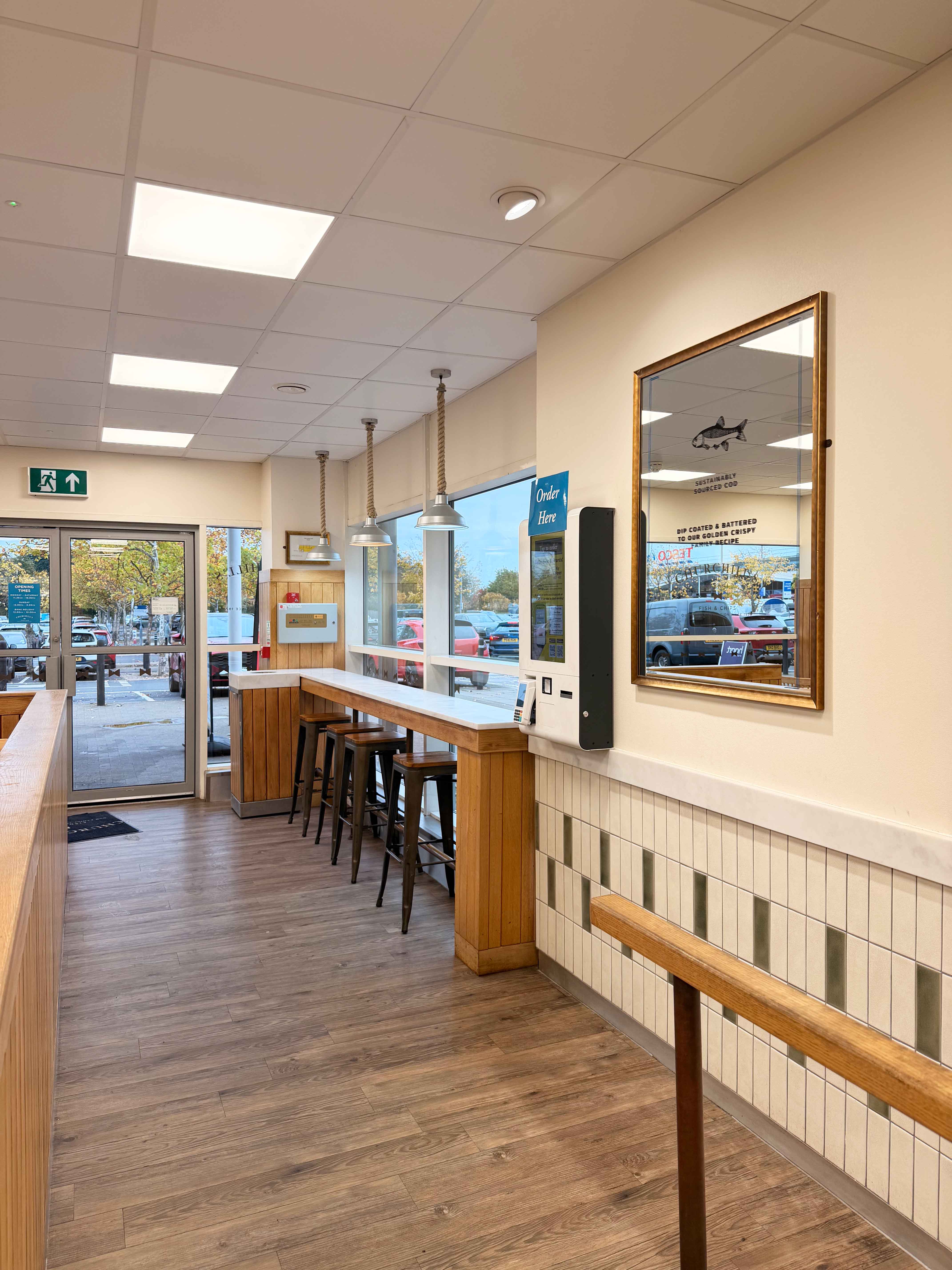 Churchills Fish and Chips, Bar Hill restaurant interior