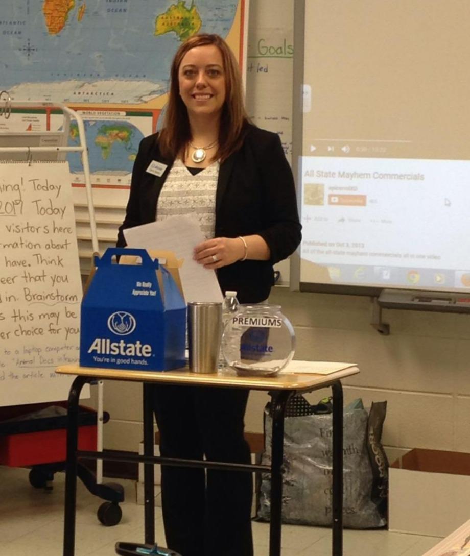 I was proud to participate in career day for our local elementary school where I presented how insurance works.