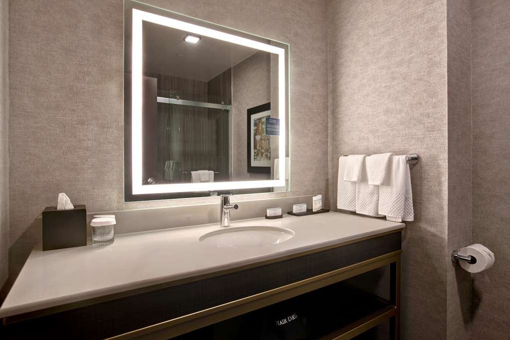 Guest room bath Embassy Suites by Hilton Rockford Riverfront Rockford (815)668-7878
